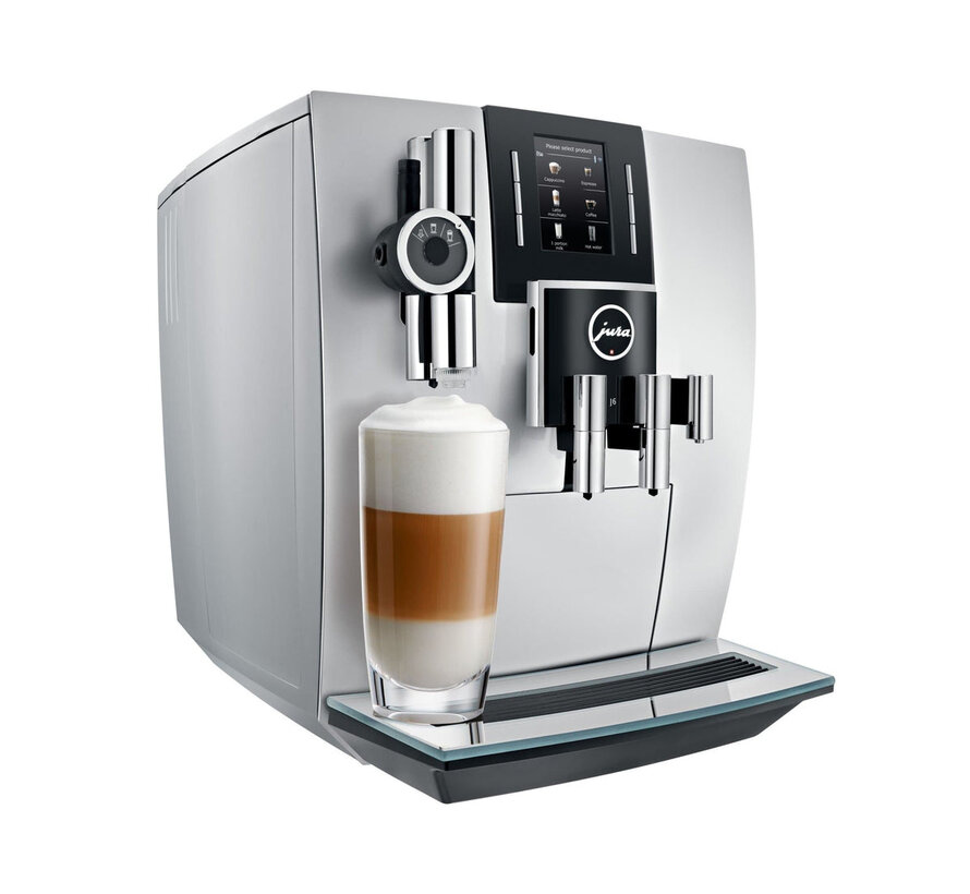 Refurbished Jura J6 Briljant Silver volautomatische koffiemachine 2,1L 15 bar