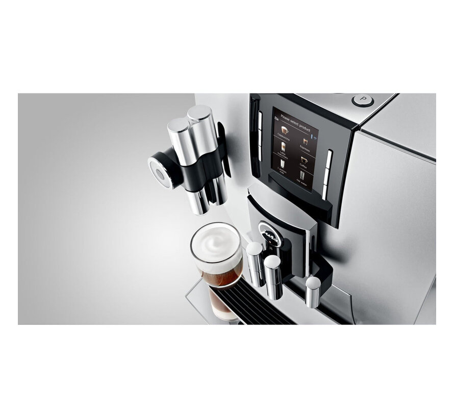 Jura J6 Briljant Silver volautomatische koffiemachine Refurbished 2,1L 15 bar