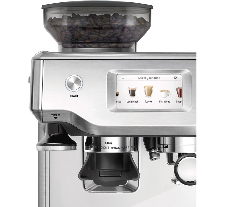 Sage the Barista Touch espressomachine met touchscreen, ingebouwde koffiemolen en automatische melktexturering – roestvrij staal