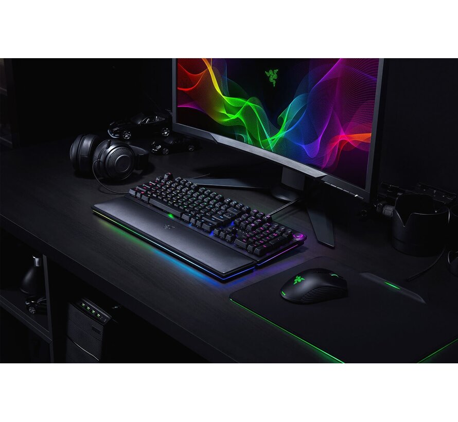 Razer Huntsman Elite Clicky Optical gaming toetsenbord met mechanische optische switches en RGB-verlichting (US QWERTY)