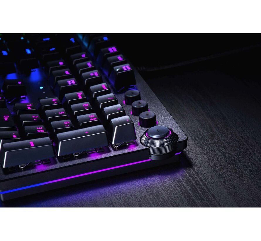 Razer Huntsman Elite Clicky Optical gaming toetsenbord met mechanische optische switches en RGB-verlichting (US QWERTY)