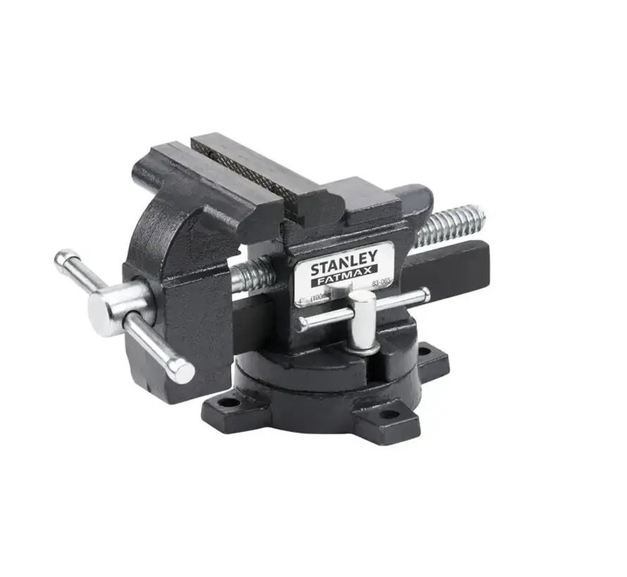 Stanley MaxSteel bankschroef 85 x 100 mm met gietijzeren body en 1100 kg klemdruk