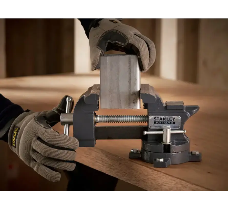 Stanley MaxSteel bankschroef 85 x 100 mm met gietijzeren body en 1100 kg klemdruk