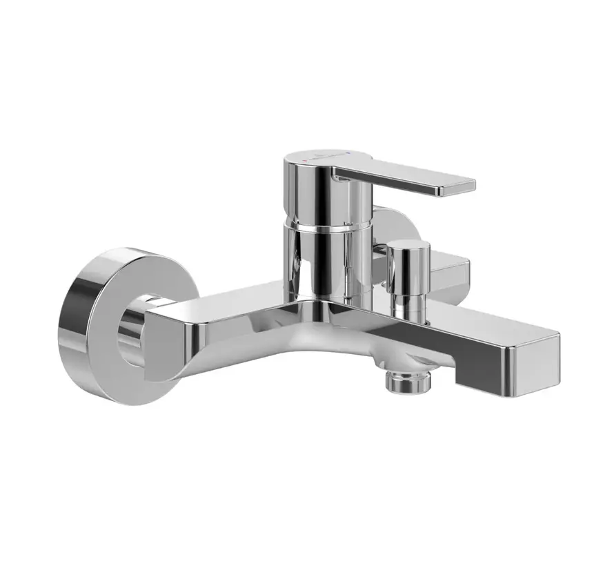 Villeroy en Boch Architectura eengreeps badkraan chroom voor bad en douche