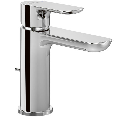 Villeroy en Boch O.novo eengreeps wastafelkraan met trekstang afvoergarnituur chroom