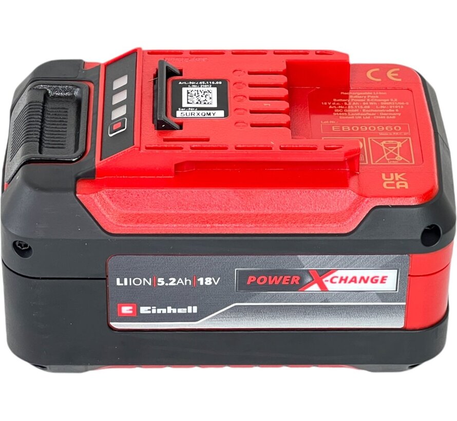 Einhell Power X-Change 18V 5,2Ah Li-ion Plus accu