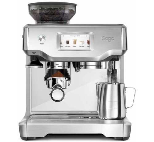 Sage the Barista Touch espressomachine met touchscreen, ingebouwde koffiemolen en automatische melktexturering – roestvrij staal
