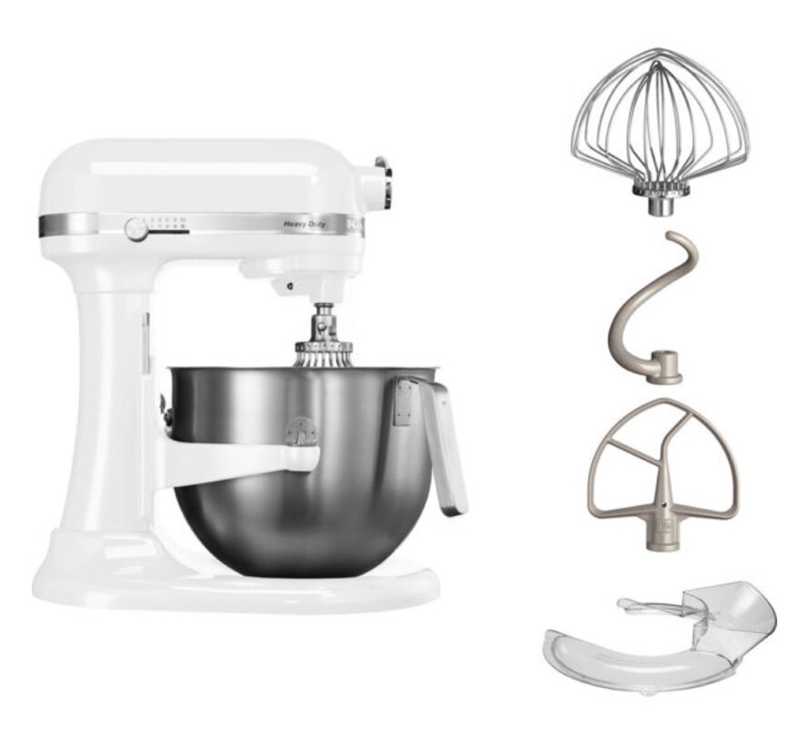 KitchenAid Heavy Duty keukenmixer 6,9 liter Wit 5KSM7591XEWH