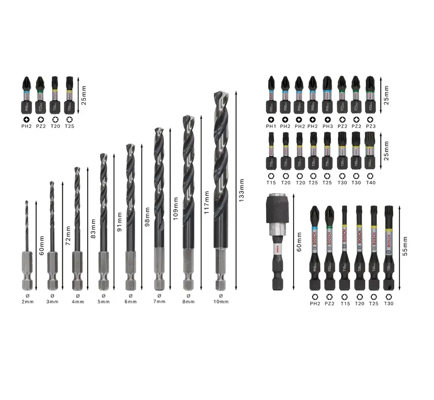 Bosch Accessoires PRO Impact Metal Set 35-delig - EAN 6949509242624