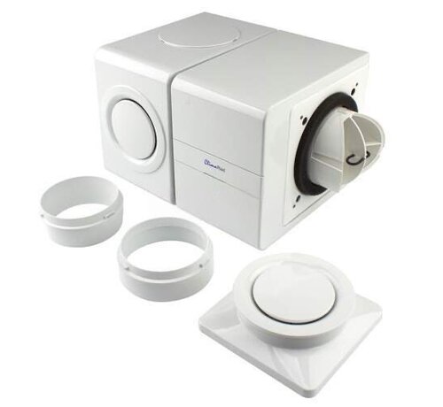 ClimaRad MiniBox inclusief montageset en kanaalaansluiting