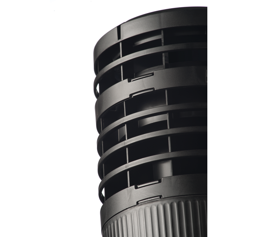 Ubbink MultiVent 5V dakdoorvoer 125 mm 1190 mm zwart – complete dakdoorvoer voor mechanische ventilatie