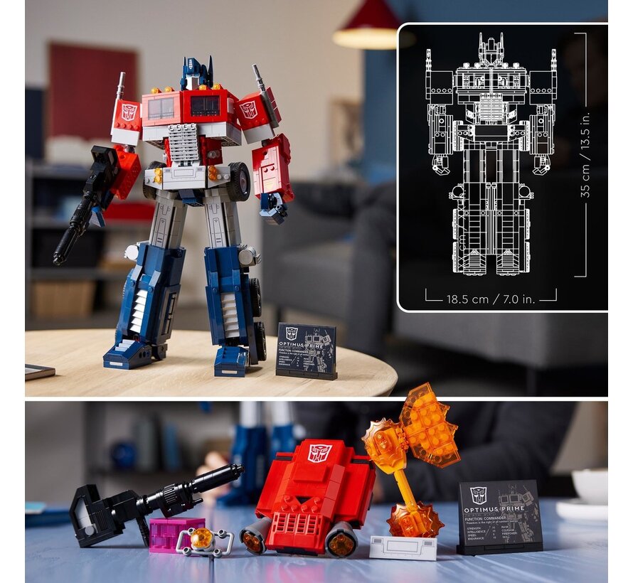 LEGO Icons Optimus Prime Transformers 2-in-1 Set - 10302