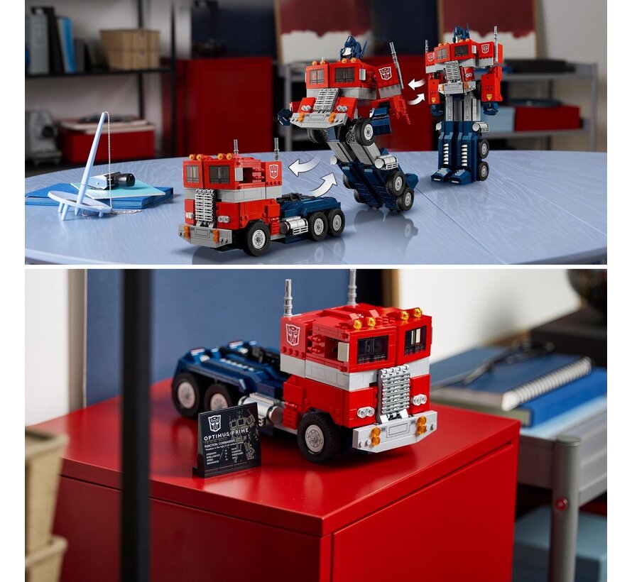 LEGO Icons Optimus Prime Transformers 2-in-1 Set - 10302