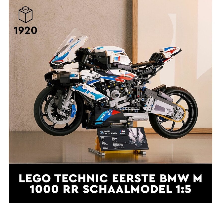 LEGO Technic BMW M 1000 RR Motor – displaymodel voor volwassen bouwfans (42130)