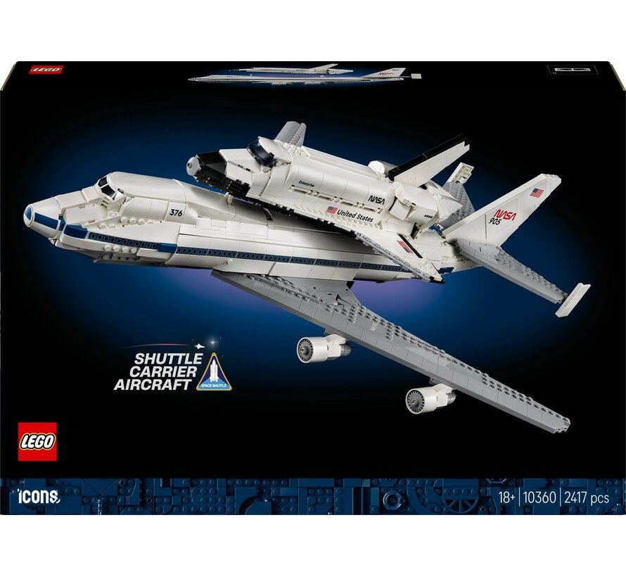 LEGO Icons Shuttle Carrier Aircraft – vliegtuig met ruimteveer (10360)