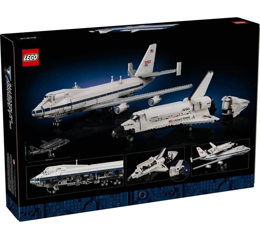 LEGO Icons Shuttle Carrier Aircraft – vliegtuig met ruimteveer (10360)