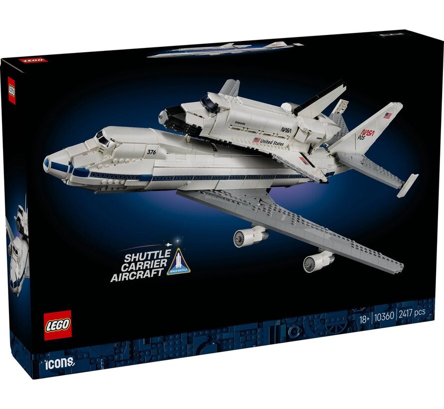 LEGO Icons Shuttle Carrier Aircraft – vliegtuig met ruimteveer (10360)