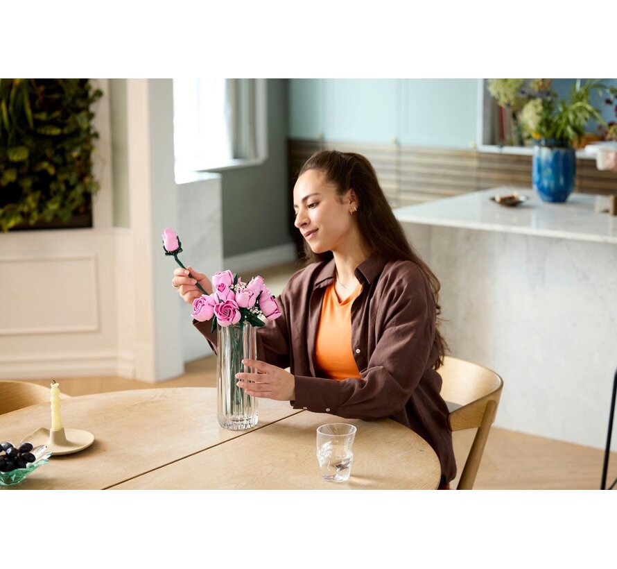 LEGO Botanicals Roze Rozenboeket – blijvend bloemenboeket (10374)