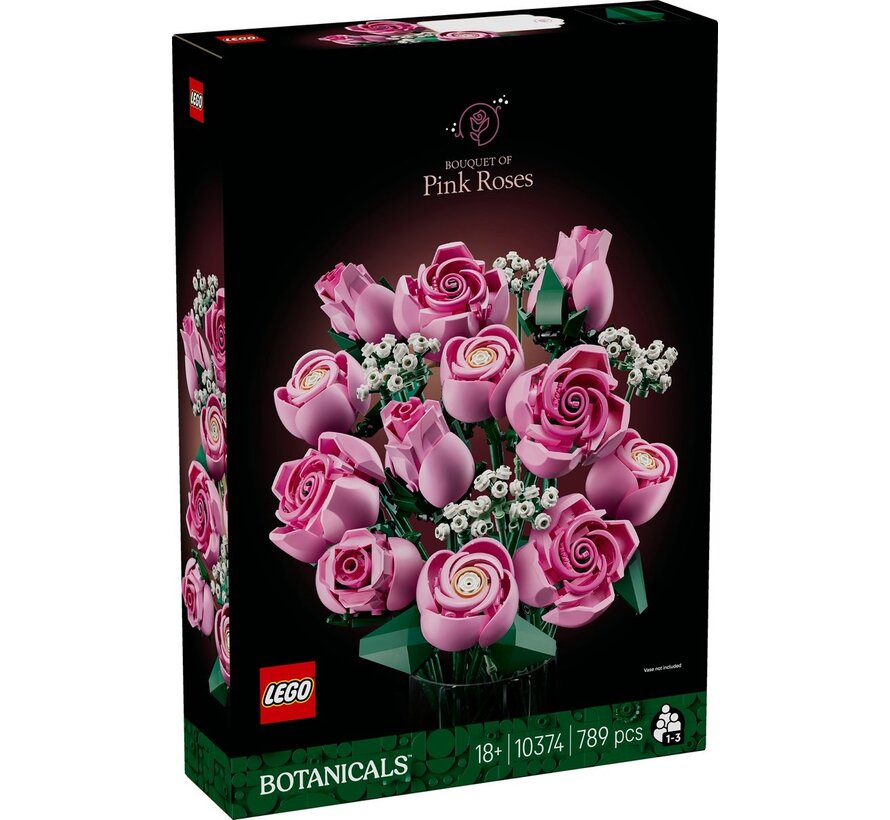 LEGO Botanicals Roze Rozenboeket – blijvend bloemenboeket (10374)