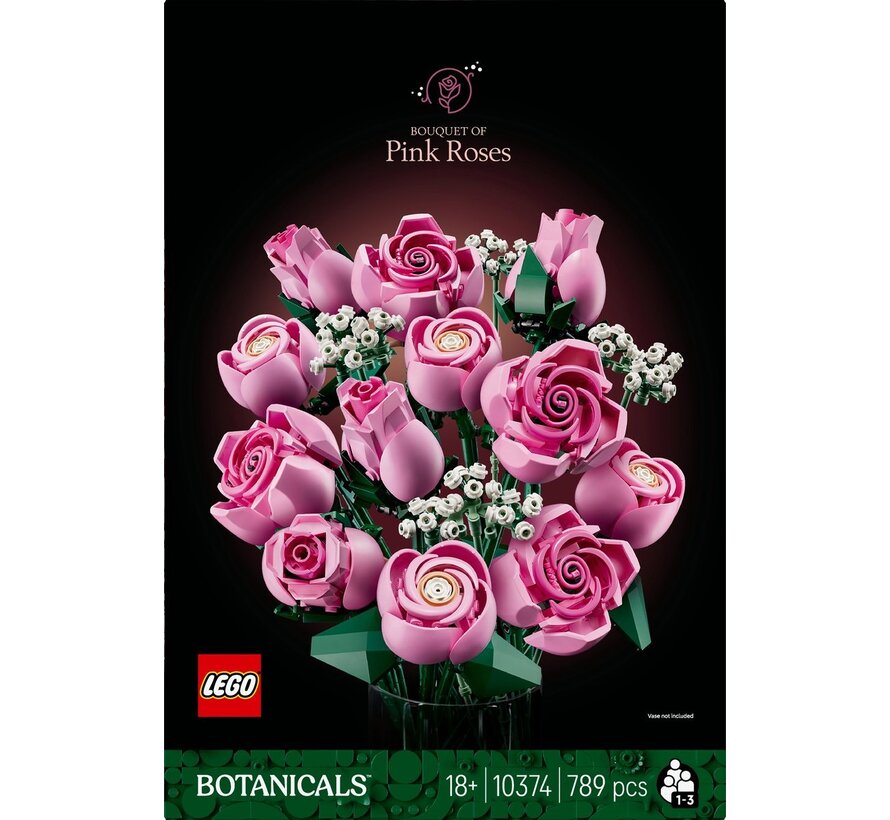 LEGO Botanicals Roze Rozenboeket – blijvend bloemenboeket (10374)