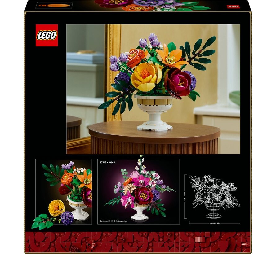 LEGO Botanicals Bloemstuk – luxe tafeldecoratie (10345)