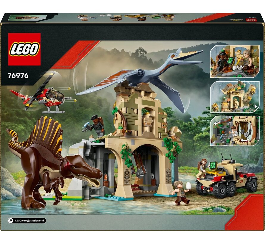 LEGO Jurassic World Spinosaurus en Quetzalcoatlus Luchtmissie – dinosaurus set (76976)