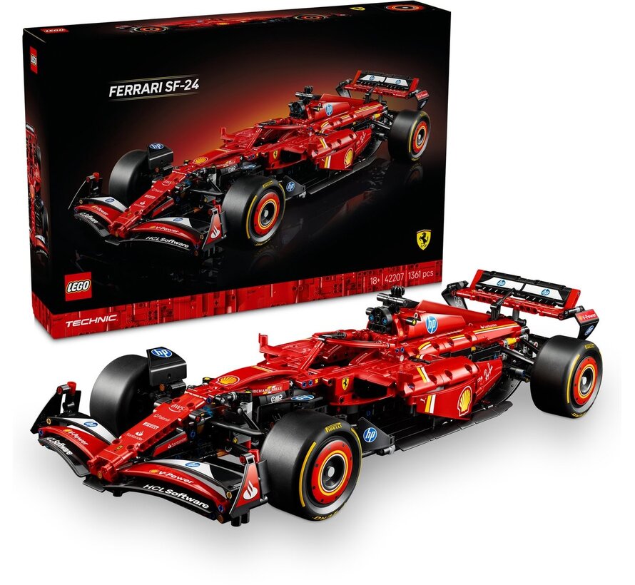 LEGO Technic Ferrari SF-24 F1 auto – display bolide (42207)