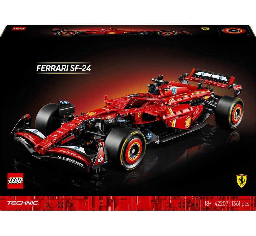 LEGO Technic Ferrari SF-24 F1 auto – display bolide (42207)