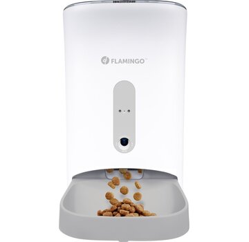 Flamingo Voederautomaat Omega 4,5 liter wit