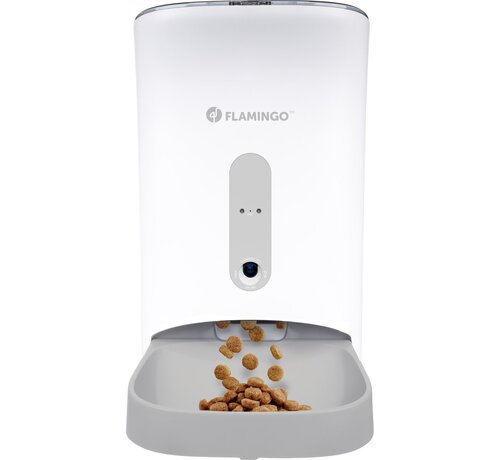 Flamingo Voederautomaat Omega Wit 4,5 liter