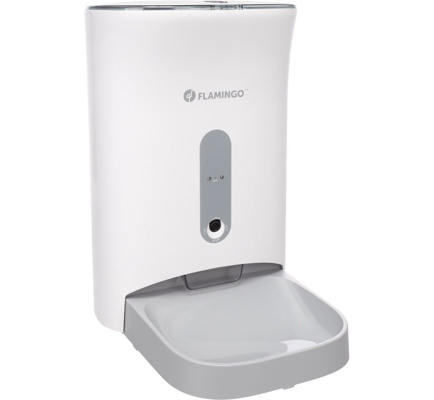 Flamingo Voederautomaat Omega Wit 4,5 liter
