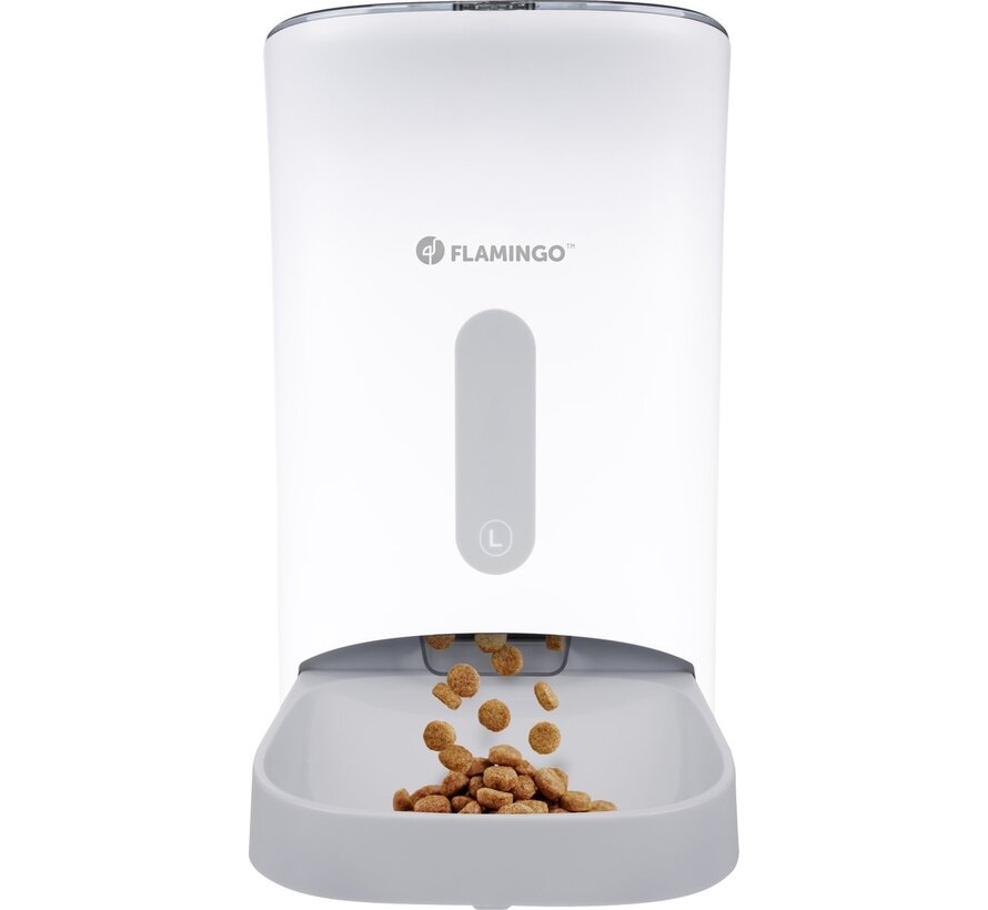 Flamingo Voederautomaat Odion Wit 4,5 liter