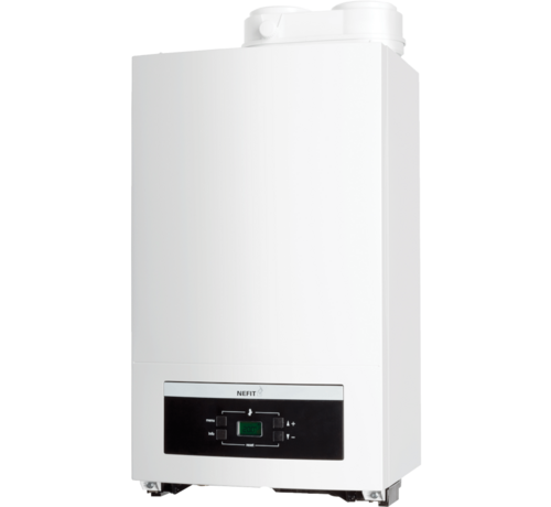 Refurbished Nefit Proline NxT HRC 30 HR Combiketel 6,6 - 27,5 kW CW5 met universele rookgasaansluiting adapter 7746901852