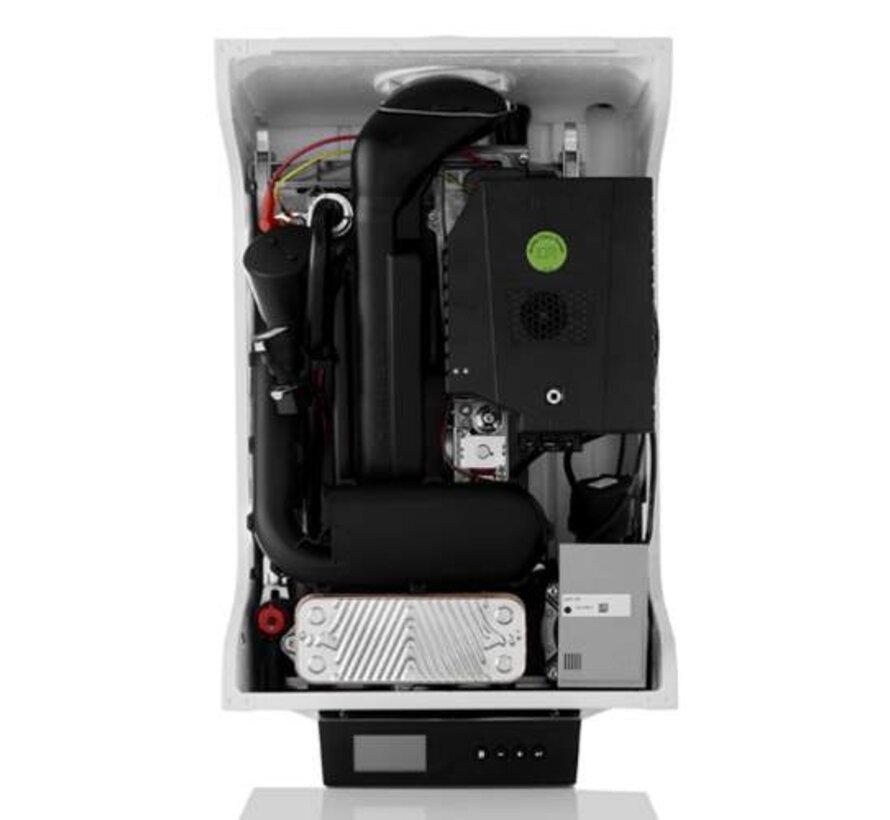 Refurbished Remeha Tzerra Ace 28C CW4 HR-combiketel met excentrische 80-80 mm rookgasaansluiting