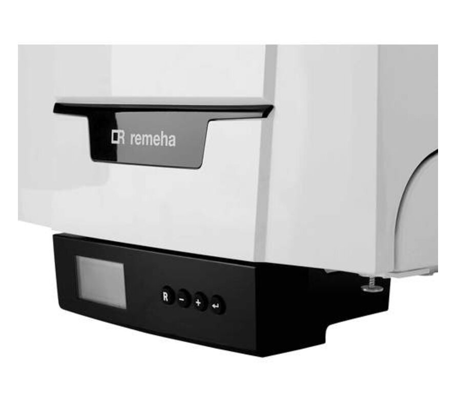 Refurbished Remeha Tzerra Ace 28C CW4 HR-combiketel met excentrische 80-80 mm rookgasaansluiting