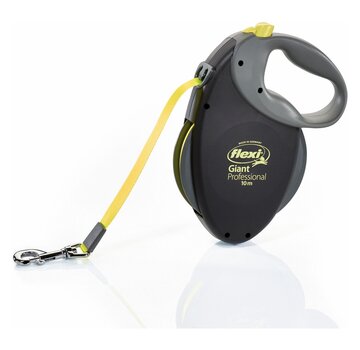 Flexi Flexi Rollijn Giant Tape Profession 10 m Zwart Neon Geel L