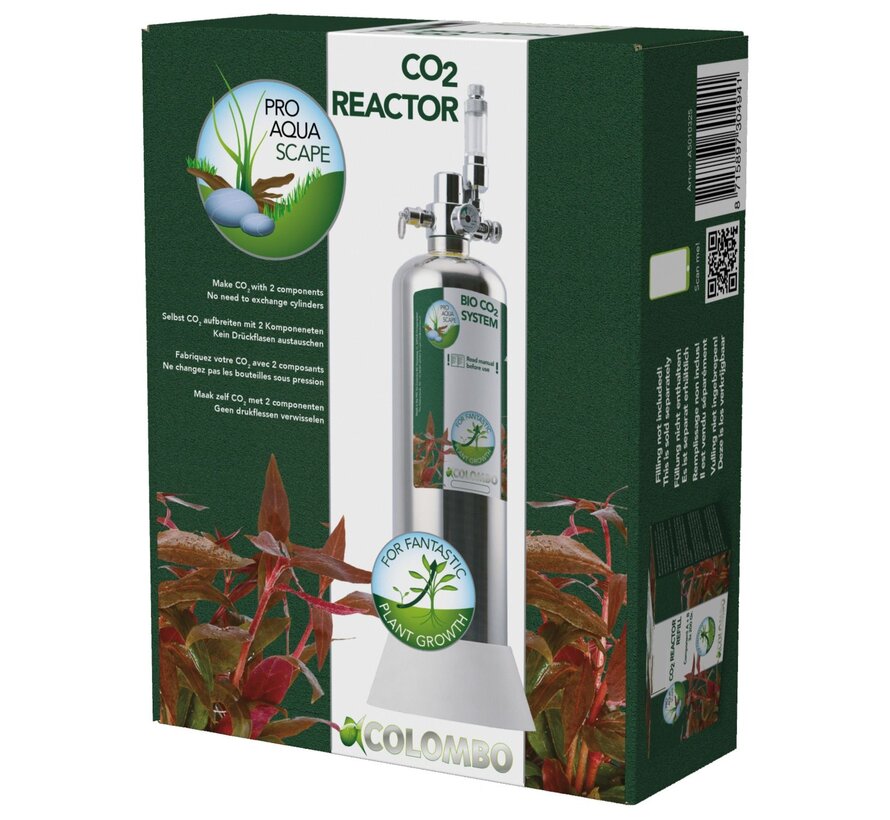 Colombo CO2 Reactor Set 2,3L – complete CO2-reactor voor stabiele plantengroei in het aquarium
