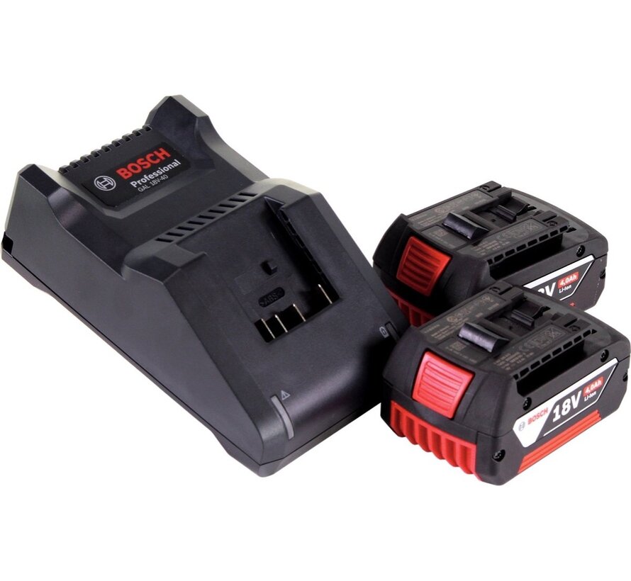Bosch Blauw 18V starterset ProCore18V 4.0Ah (2 accu's) + GAL 18V-40 lader