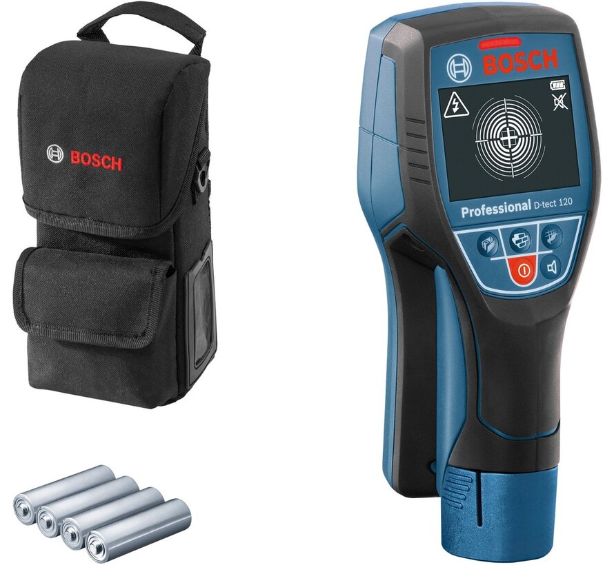 Bosch D-tect 120 leidingzoeker voor leidingen, kabels en balken