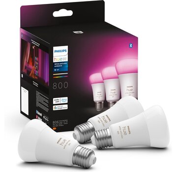 Philips Hue Philips Hue White and Color Ambiance E27 800 lm Bluetooth 3-pack