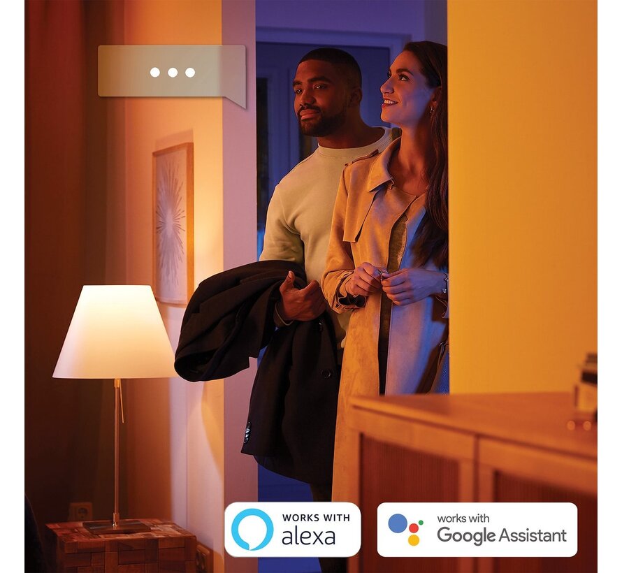 Philips Hue White and Color Ambiance E27 800 lumen Bluetooth 3-pack slimme E27-lampen