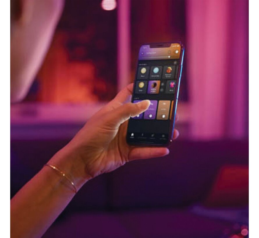 Philips Hue White and Color Ambiance E27 800 lumen Bluetooth 3-pack slimme E27-lampen