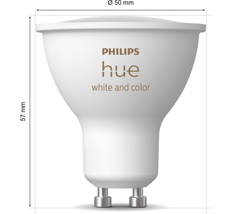 Philips Hue White and Color Ambiance GU10 Bluetooth slimme spots 3-pack