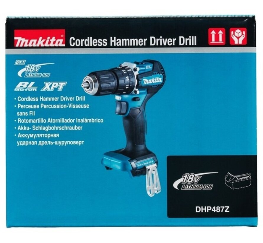 Makita DHP487Z LXT 18V brushless klopboor schroefmachine body zonder accu