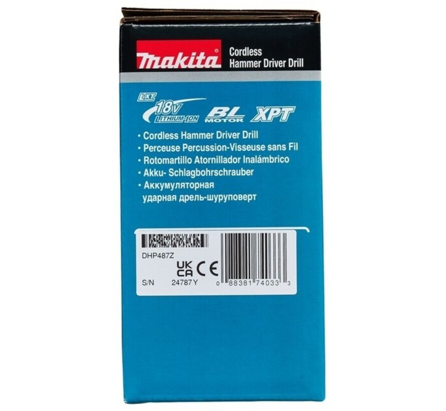 Makita DHP487Z LXT 18V brushless klopboor schroefmachine body zonder accu