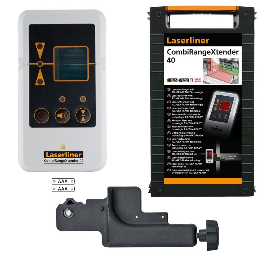 Laserliner CombiRangeXtender 40 laserontvanger voor rode en groene laserlijnen
