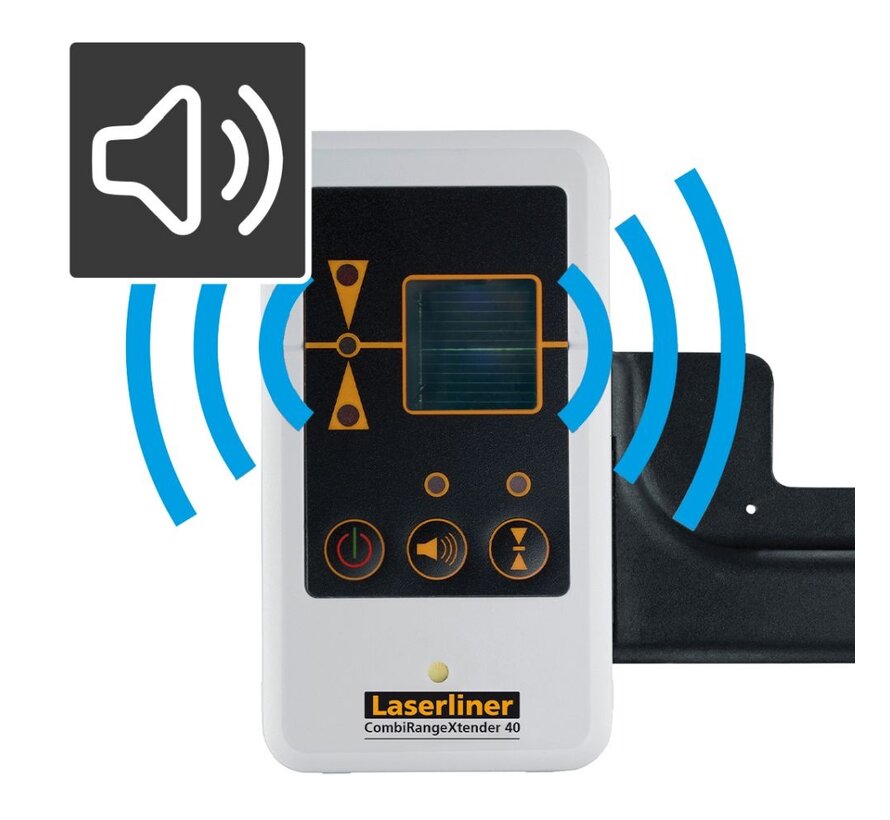 Laserliner CombiRangeXtender 40 laserontvanger voor rode en groene laserlijnen