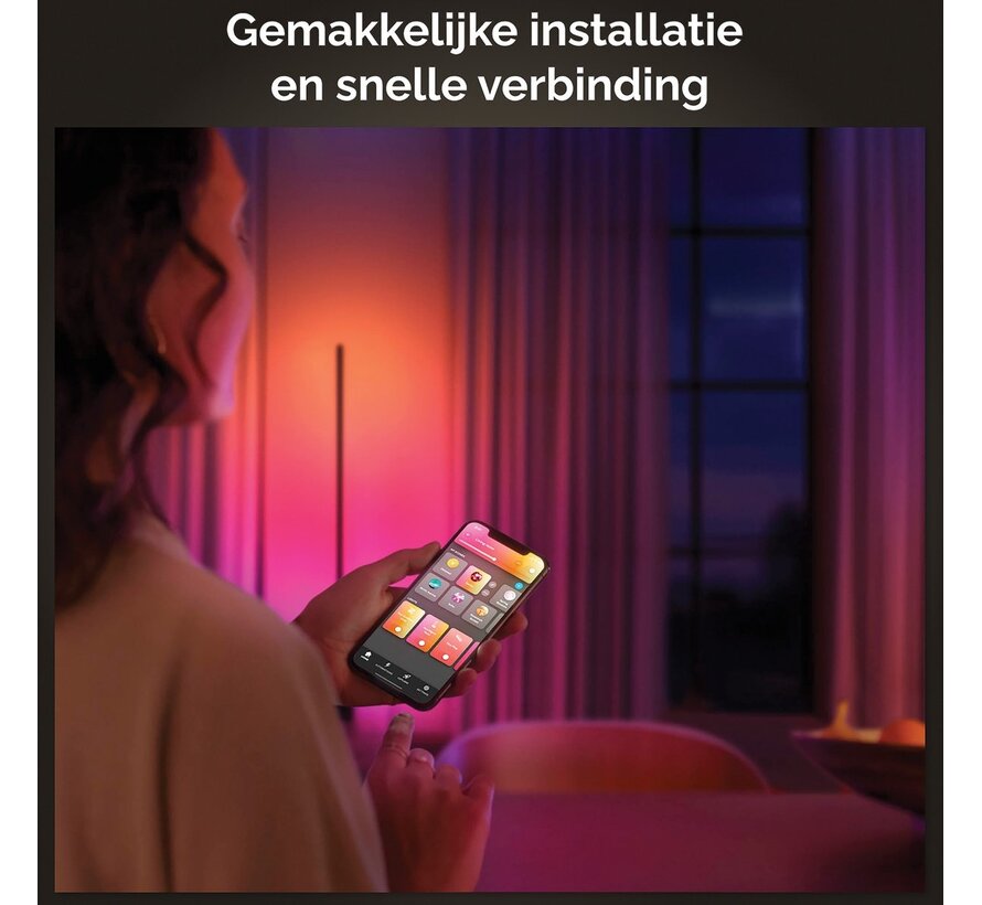 Philips Hue Gradient Signe Tafellamp White & Color Ambiance (Wit) - slimme verlichting met uitgebreide app-bediening en integratie