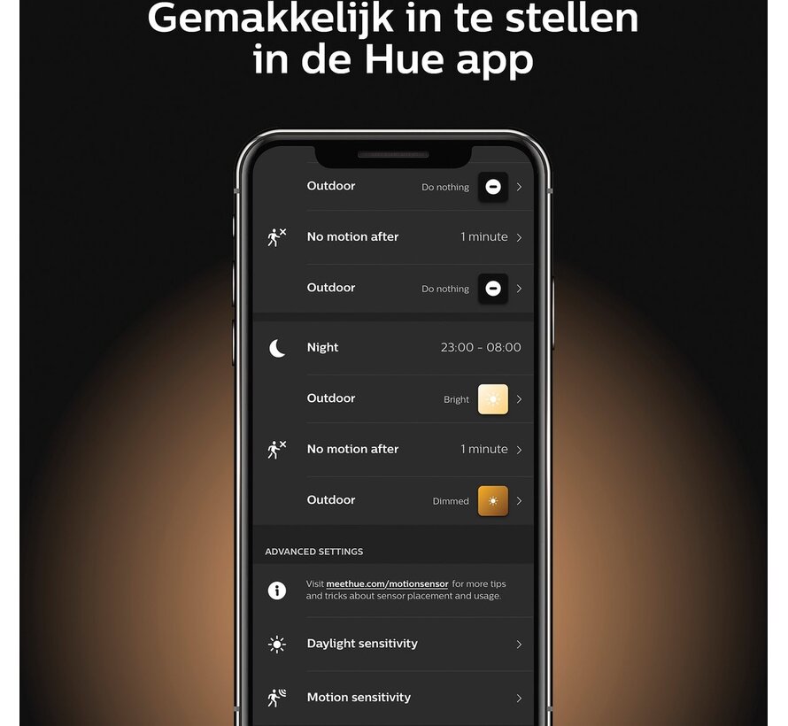 Philips Hue Outdoor buitensensor - slimme verlichting met uitgebreide app-bediening en integratie