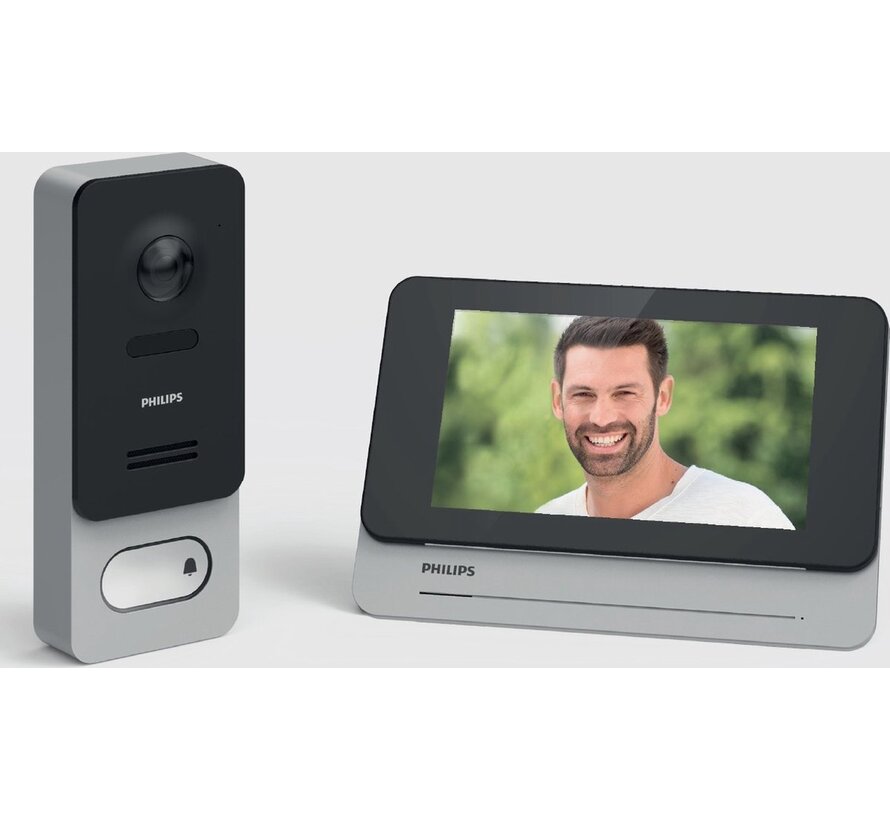 Philips WelcomeEye Wireless Wi-Fi deurbel met camera - videodeurbel en intercomsysteem voor veilige toegang